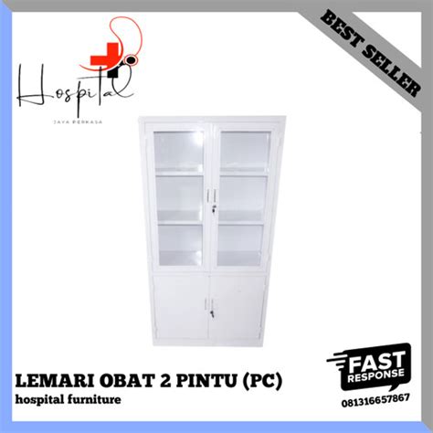 Jual Lemari Obat 2 Pintu Klinik Medicine Cabinet Bahan Besi Lemari