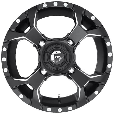 Fuel Utv D546 Assault Matte Black Milled Wheels