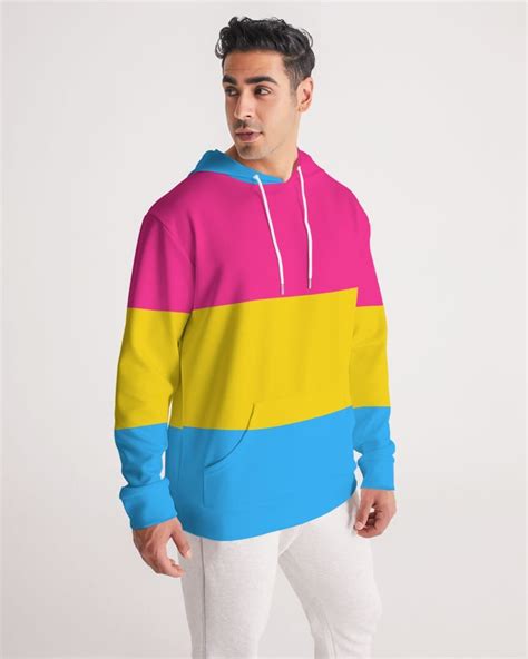 Pansexual Pride Flag Hoodie Pansexual Pride Men Hoodie Pansexual Hooded Sweatshirt Etsy