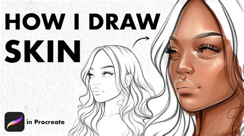 How To Draw Skin In Digital Art Draw Skin In Procreate Step By Step