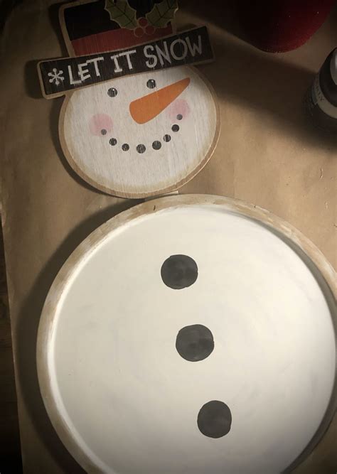 Snowman Pizza Pan Diy