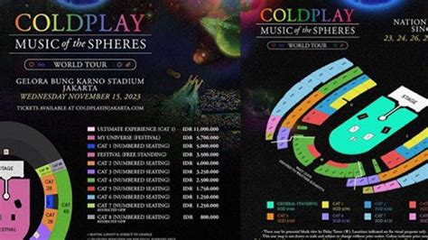 Berikut Harga Tiket Coldplay Di Singapura Cara Beli Dan Perbedaan