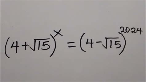 Math Olympiad Question A Nice Exponential Math Olympiad Problem YouTube