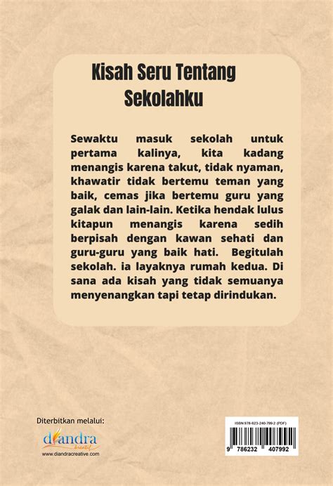 Kisah Seru Tentang Sekolahku Diandra Kreatif
