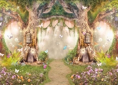 Amazon Fmarui Enchanted Forest Backdrop Fairytale Fairy