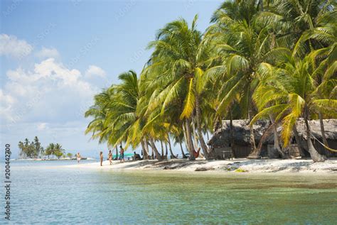 Isla Para So Ed N Puesta De Sol Palmeras Guna Yala Kuna Yala San