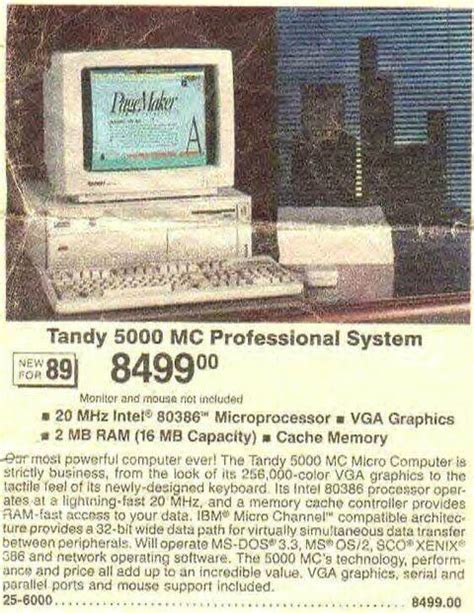 Tandy Computer ad, 1989 : vintageads