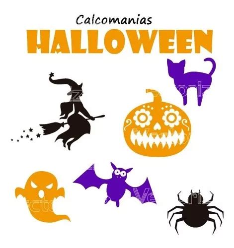 Kit 3 Paquetes Calcomanias Halloween Vidrieras Paredes MercadoLibre