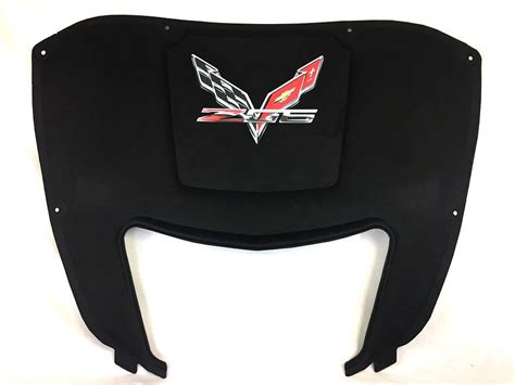 C7 Z06 Corvette Premium AirBrushed Hood Liner 2017 2018 Z06 Dual Logo