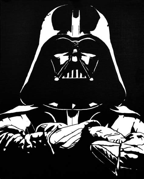 Star Wars Darth Vader 16x20 Canvas Marker Art Star Wars Stencil Pop