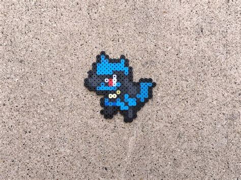 Riolu Lucario Mega Lucario Pokemon Perler Bead Fuse Bead