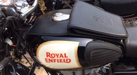 Royal Enfield Classic Black Logo For 350/500 Tank Cover Foam Half Flap ...