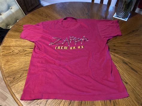 Frank Zappa Them Or Us Vintage Tour 1984 T Shirt Say Gem