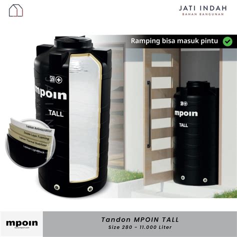 Jual MPOIN TALL STANDAR Tangki Air Ramping Tandon Toren 280 600 750