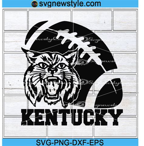 Kentucky Wildcat Football Svg Kentucky Svg Wildcat Football Face Svg