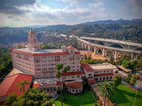 Aerial Of The Colorado St Bridge Rpasadena