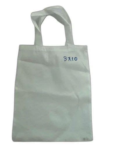 Plain White Loop Handle Cotton Carry Bag At Rs Piece Loop Handle