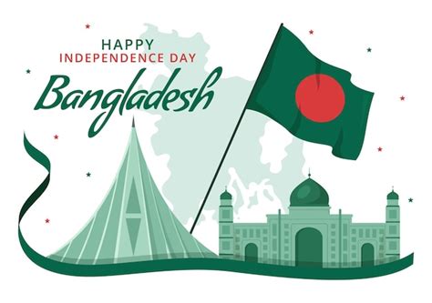 Premium Vector Happy Independence Day Of Bangladesh On March Th