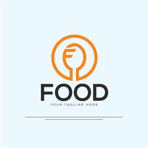 Letter F Food Logo Masterbundles