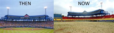 Rosenblatt Stadium Then And Now So Sad Rcollegebaseball