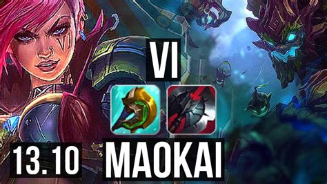 VI Vs MAOKAI JNG 5 6M Mastery 1700 Games 9 2 3 Dominating KR