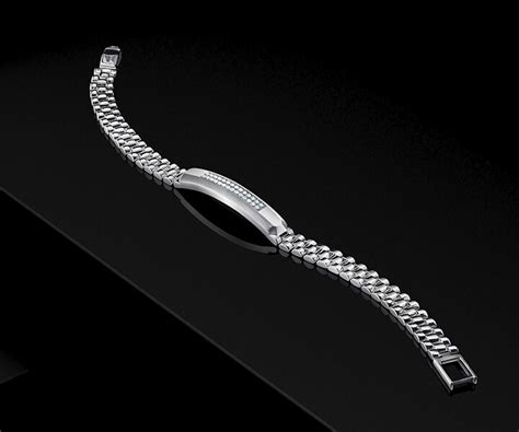 The Platinum Interlinked Embellished Bracelet - Platinum Wristwear ...