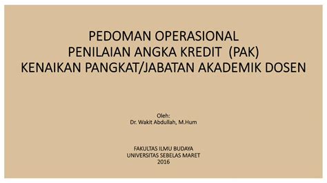 PDF PEDOMAN OPERASIONAL PENILAIAN ANGKA KREDIT Fib Uns Ac Id 12