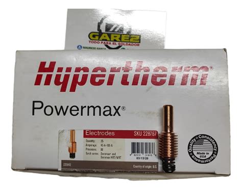 5 Pz Electrodo De Plasma Hypertherm 220842 P Xp45 65 85 105 Mercado