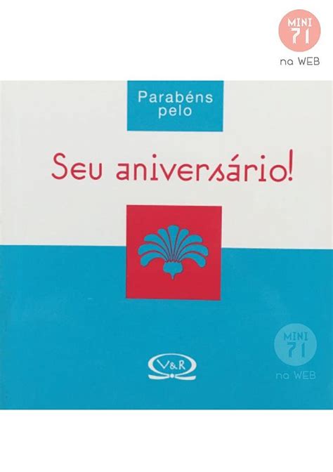 Livro Presente Parabéns pelo seu aniversário V R Mini71 na Web