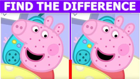 Spot The Difference Between These Peppa Pig Pictures