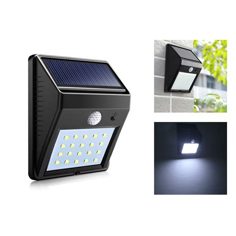 Ip65 Waterproof Led Solar Light Outdoor Lighting Pir Motion Sensor Solar Panel Powered Light For