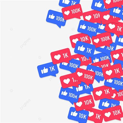 Social Media Followers Vector Png Images Pink Icon Social Media Likes