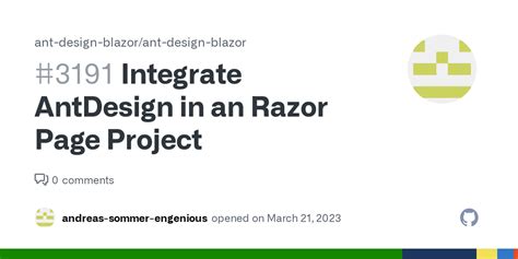 Integrate AntDesign in an Razor Page Project · Issue #3191 · ant-design ...