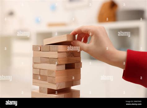 Jenga Child Hi Res Stock Photography And Images Alamy