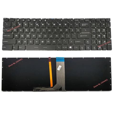 New laptop keyboard for MSI GL62 GL72 6QC 6QD 6QF Black Colorful ...