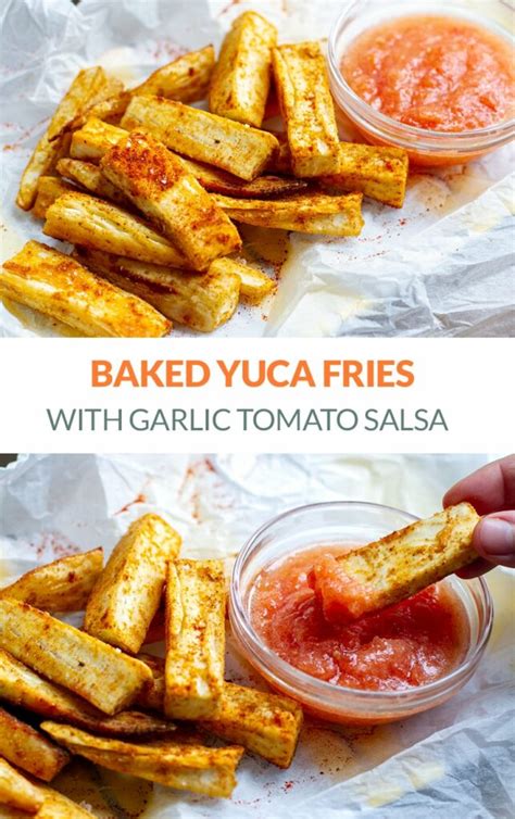Yuca Fries With Tomato Garlic Salsa