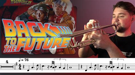 Back To The Future Trumpet With Sheet Music Notes YouTube