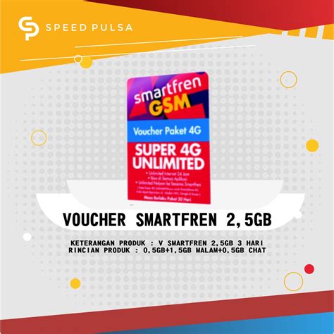 Jual Voucher Smartfren 2 5GB Shopee Indonesia