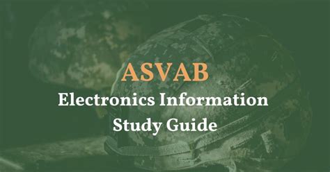 ASVAB Electronics Information Study Guide Your Ultimate Guide ASVAB Prep