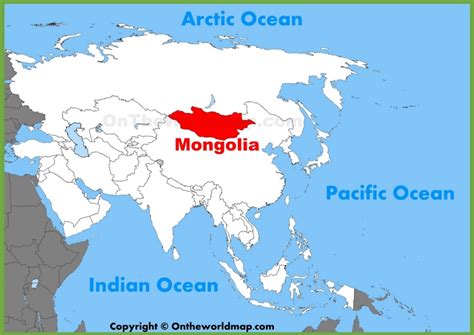 Mongolia Location On The Asia Map Ontheworldmap