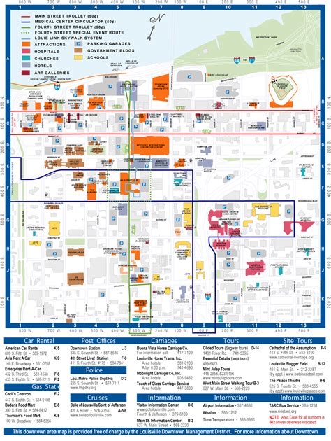 Downtown Louisville Map - Downtown Louisville KY USA • mappery