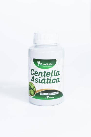 Centella Asiática 500mg Erva Nativa 100 Cápsulas Fitoterápicos