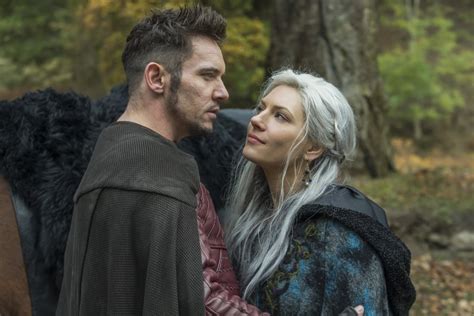 Vikings Lagertha And Heahmund Kissing Photos Popsugar Entertainment