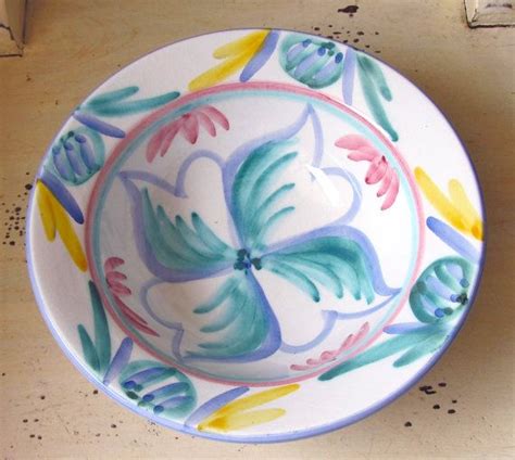 Vintage Vietri Hand Painted Italian Bowls Set Of Signed Etsy