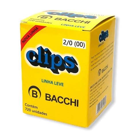 Clips Galvanizados N Caixa C Unidades Bacchi Clips