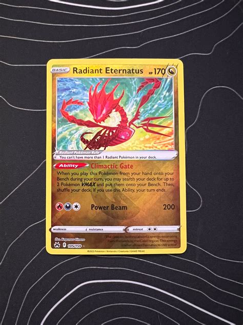 Pokémon TCG Radiant Eternatus Crown Zenith 105 159 Holo Radiant Rare eBay