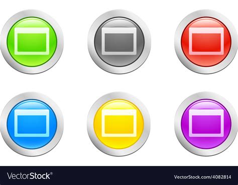 Open button Royalty Free Vector Image - VectorStock