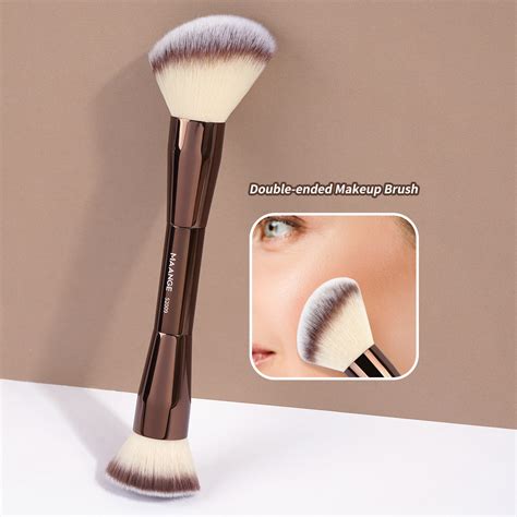 Double Ended Angled Flat Makeup Brush Maange