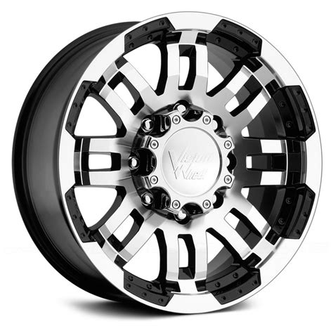 Vision Off Road Warrior Wheels Gloss Black With Machined Face