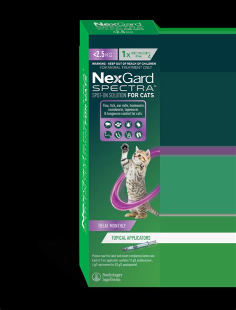 Nexgard Spectra Flea Worm Treatment For Cats Pet Direct